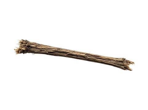 Dried bundle of natural twigs and branches tied together