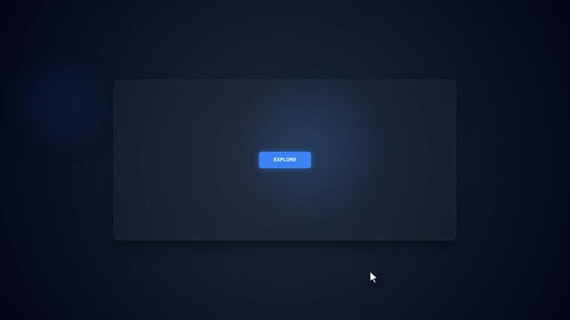 White pointer cursor beside a blue button on a dark interface