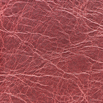 Red Distressed Leather Surface Macro Background