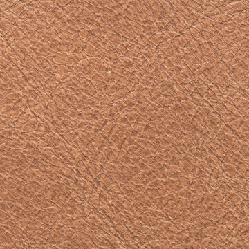 Tan Textured Leather Background Macro
