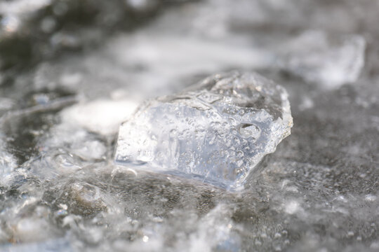  Frozen texture. Ice surface background. Texture of Cracked Frozen Lake Surface 