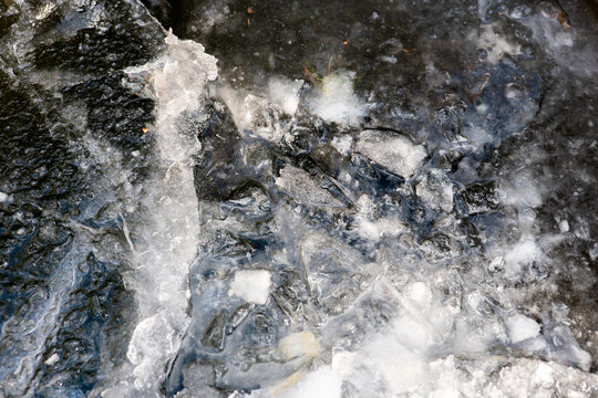  frozen water. Winter weather wallpaper.Frozen texture. Ice surface background.