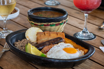 typical Colombian food, bandeja paisa © Daniel Escobar Photo