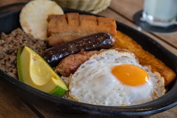 typical Colombian food, bandeja paisa © Daniel Escobar Photo