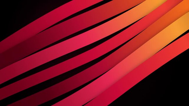 Abstract red and orange diagonal lines background, modern dynamic motion graphic backdrop, vibrant geometric ribbon pattern element