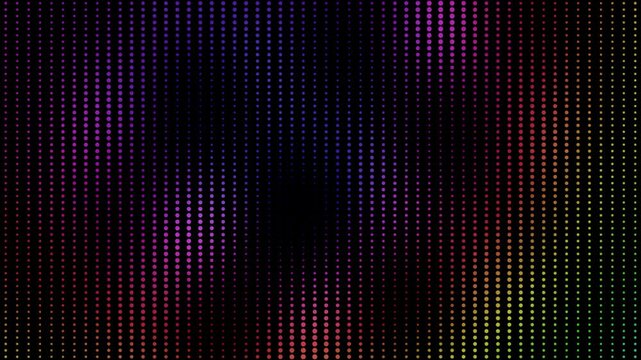 Abstract digital LED dot matrix background, glowing colorful pixel light grid texture, dynamic futuristic motion graphics overlay