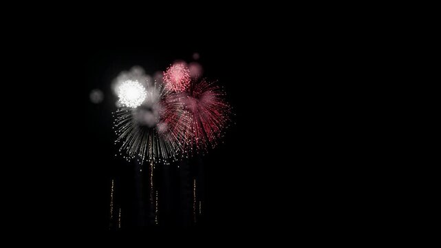 United States Minor Outlying Islands Fireworks Right Copy Space