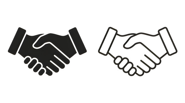 Two hands shaking in handshake agreement
