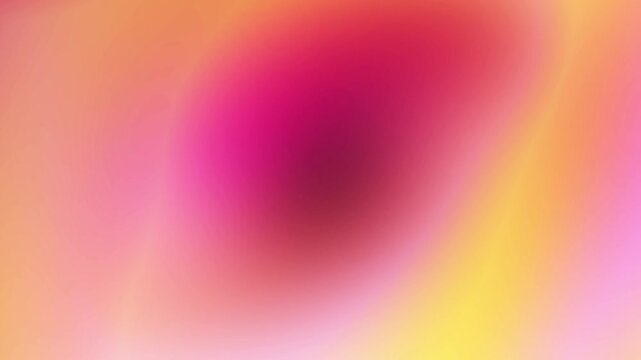 Vibrant magenta hot pink yellow and peach gradient background loop with smooth glowing liquid wave textures Perfect for energetic video backgrounds and digital displays