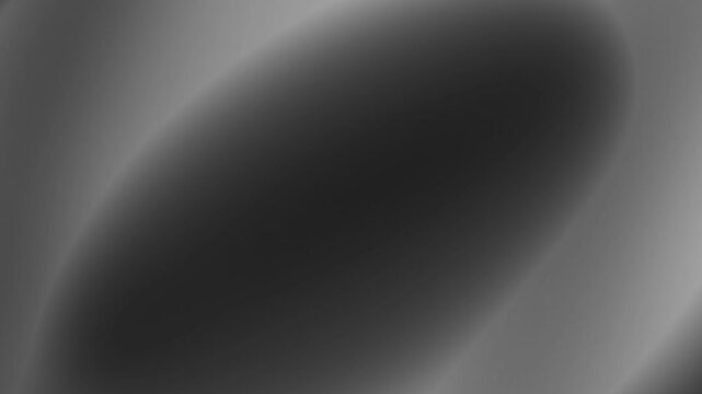 Monochromatic dark grey black and white gradient motion loop featuring smooth glowing fluid light blur Perfect for modern presentation backgrounds and minimal overlays