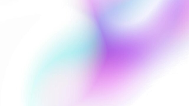 Soft aesthetic pastel cyan turquoise lavender and pink gradient motion loop featuring smooth glowing fluid light blur Perfect for modern presentation backgrounds and intros