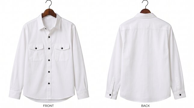 Beautiful high-resolution photograph of White Button Down Shirt Hanging 2k Jpg 2k, shot from a professional creative perspective. Elegant composition showcasing authentic details, soft natural ligh...