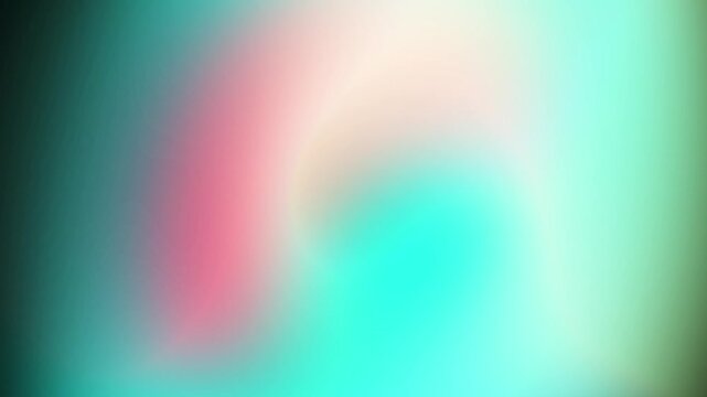 Vibrant holographic pastel pink coral and cyan turquoise gradient motion loop featuring smooth glowing wave light Perfect for stylish video intros and creative overlays