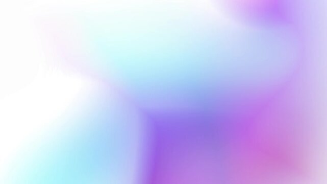 Soft clean white light blue and lavender pastel gradient background loop with subtle glowing liquid light reflections Perfect for aesthetic presentation backgrounds and intros