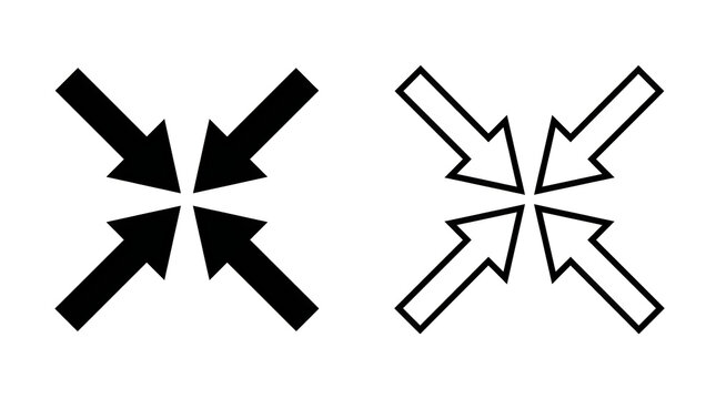 Broken arrows pointing in all directions
