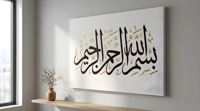 Islamic Calligraphy Art On Canvas