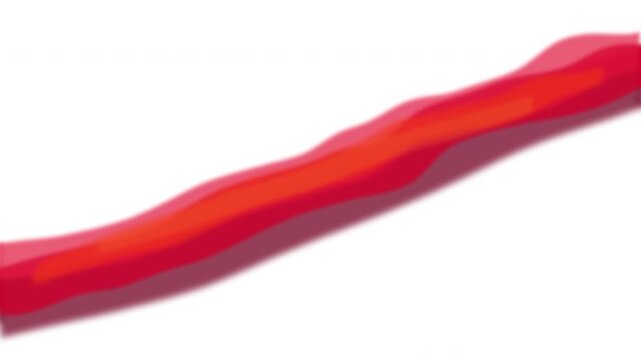 Red bacon strip sizzling vector animation element loop
