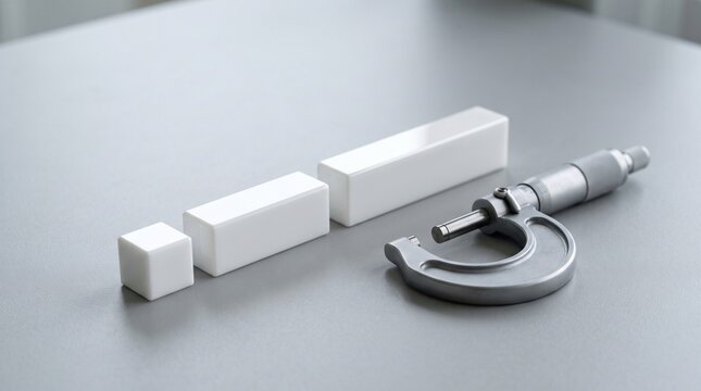 Precision gauge blocks and outside micrometer
