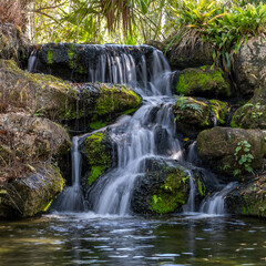 Obraz premium waterfall in the forest