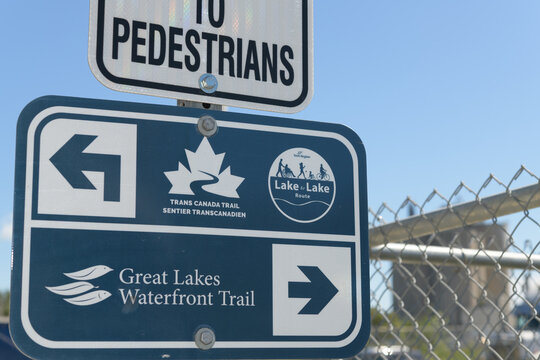 Great Lakes Waterfront Trail sign in Toronto