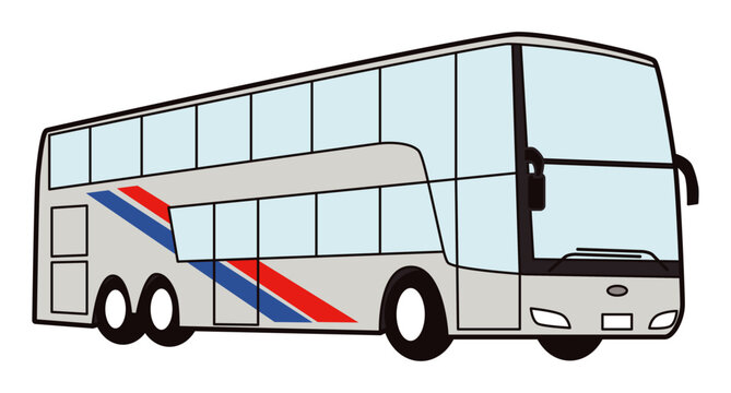 tour city bus stock vector illustration