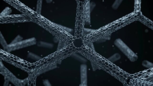Nanotubes Build Complex Molecular Network Structure