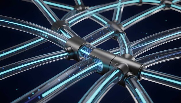 Transparent fiber conduits creating an advanced connectivity concept
