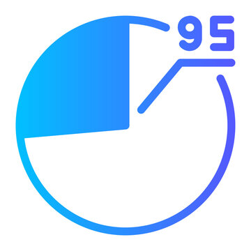 ninety five gradient icon