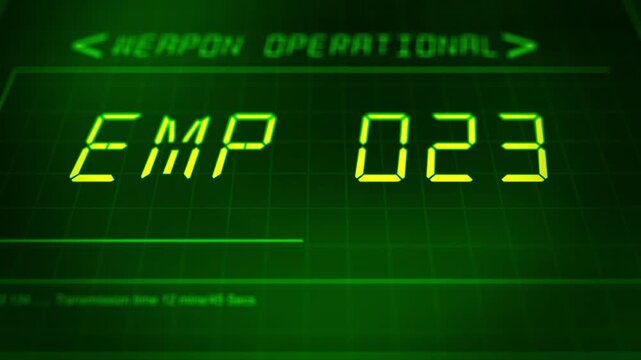 Cinematic Military HUD Interface Launch Panel - Emp