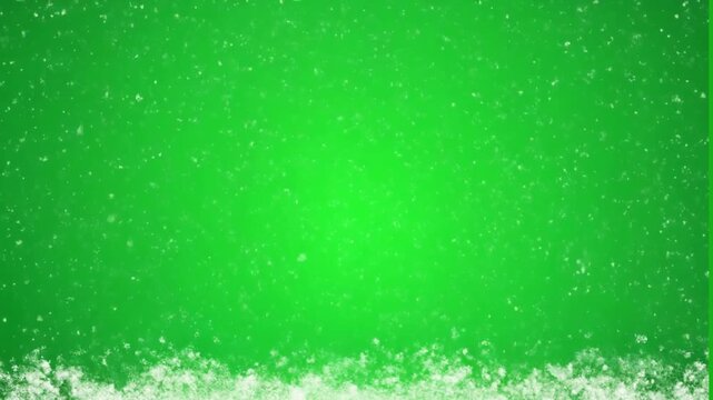 Green Screen Snowfall and Rain Effects Bundle for Holiday and Weather Visuals Overlay Elements