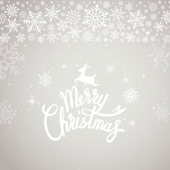 Obraz premium Merry Christmas typography design vector