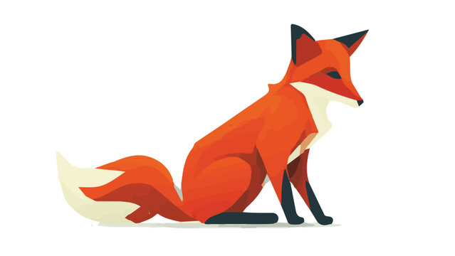 Stylized Cartoon Fox Illustration for Wildlife and Nature Themes