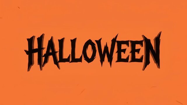 Halloween Kinetic Typography Motion Graphic.