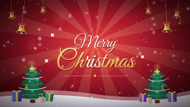 Elegant Gold Happy Merry Christmas Calligraphy Banner Design