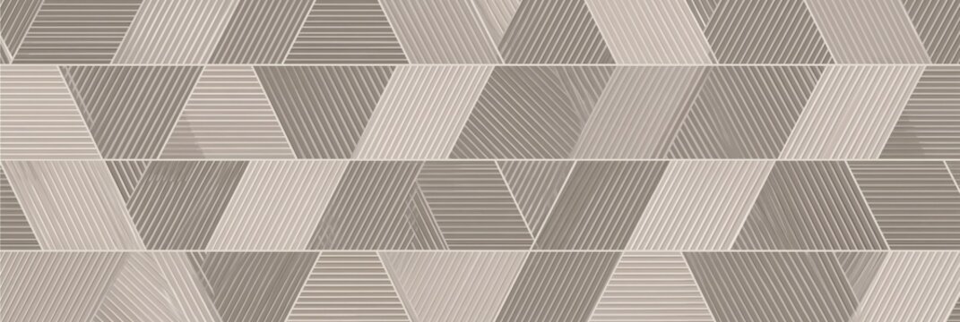 Geometric pattern with parallel lines and trapezoids