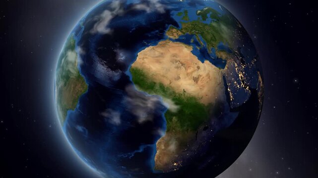 Earth Zoom In to General Santos Philippines From Space Animation