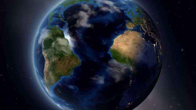Earth Zoom In to S&Atilde;&pound;o Jos&Atilde;&copy; dos Pinhais Brazil Satellite Animation