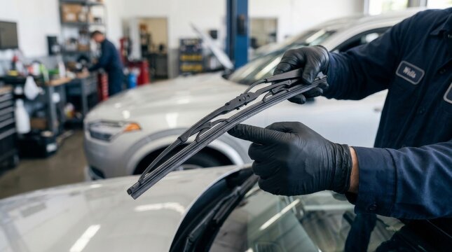 Windshield Wiper Blade Replacement and Car Glass Service