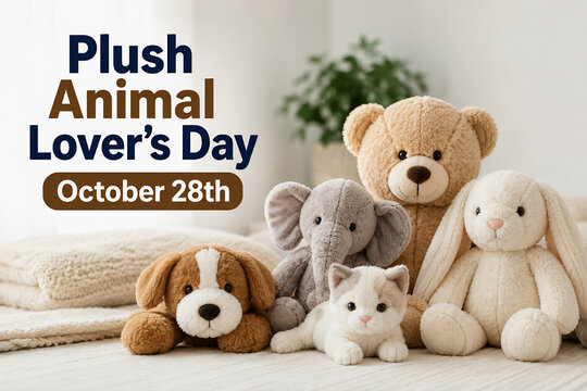 Plush Animal Lover's Day October 28th