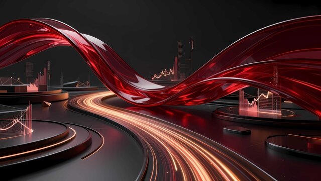 Concept of crypto trading technology and financial business