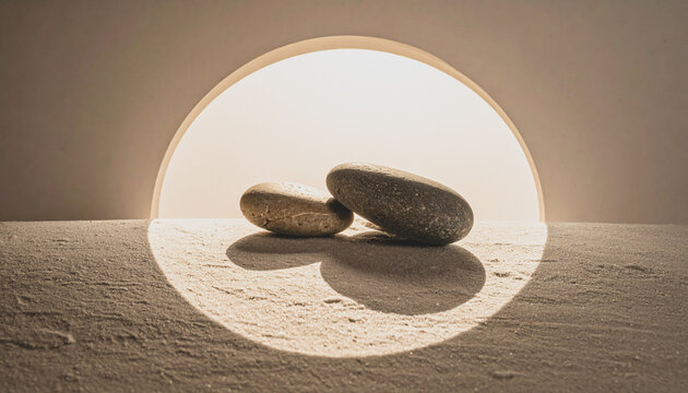 Stacked stones in a minimalist setting representing stability, harmony, and community
安定と調和、つながりを表現する積み重ねた石のミニマルアート