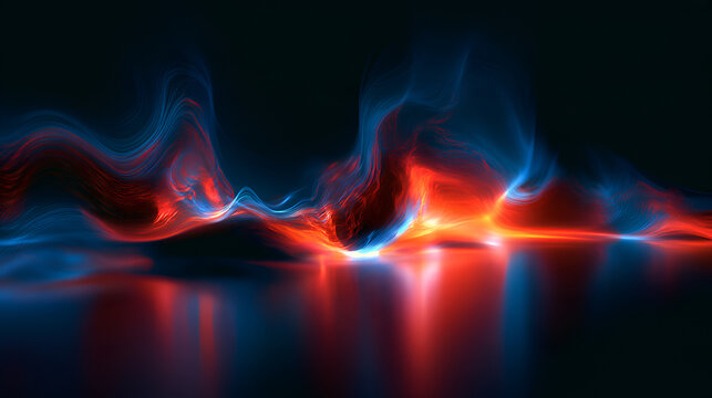 Abstract Computational Fluid Dynamics Visualization Glowing On A Screen