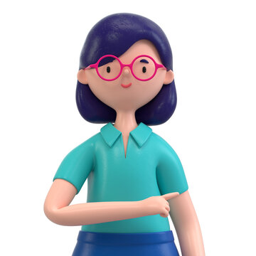 Woman with open arms