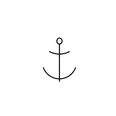 anchor icon vector illustration © Didik