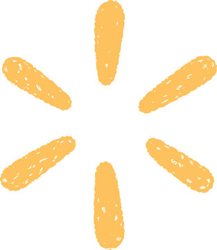 Crayon-style Handdrawn Doodle Sparkle Effect