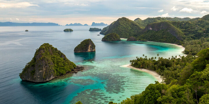Raja Ampat showcasing dramatic karst islands and turquoise tropical waters