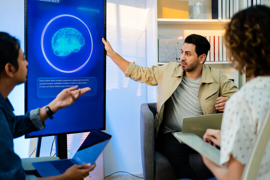 software engineers team developing autonomous AI agents and agentic terminal coding in a cowork environment.Concept of constitutional AI,agentic coding,large language models and reinventing software.