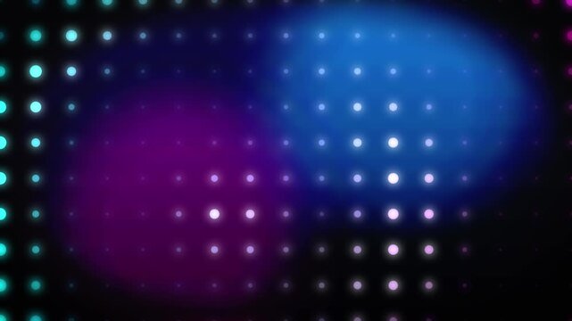Dynamic light show with pulsing pink and blue spotlights on dark background footage