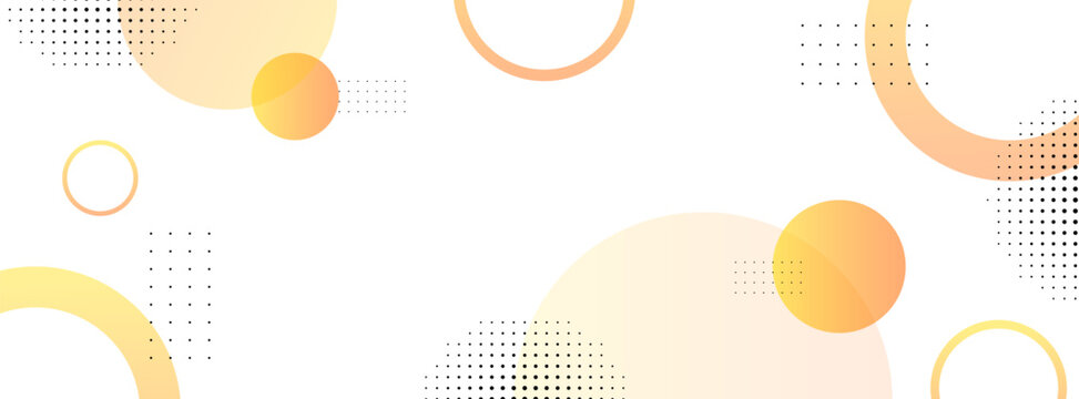 Abstract Geometric Gradient Circles Banner Background Design