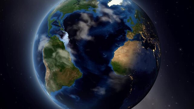 Earth Zoom In to Springfield United States Satellite Map Animation